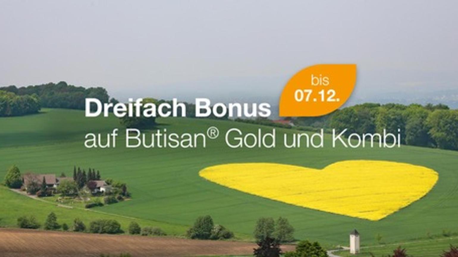 3fach Bonus für Butisan® Gold und Butisan® Kombi!